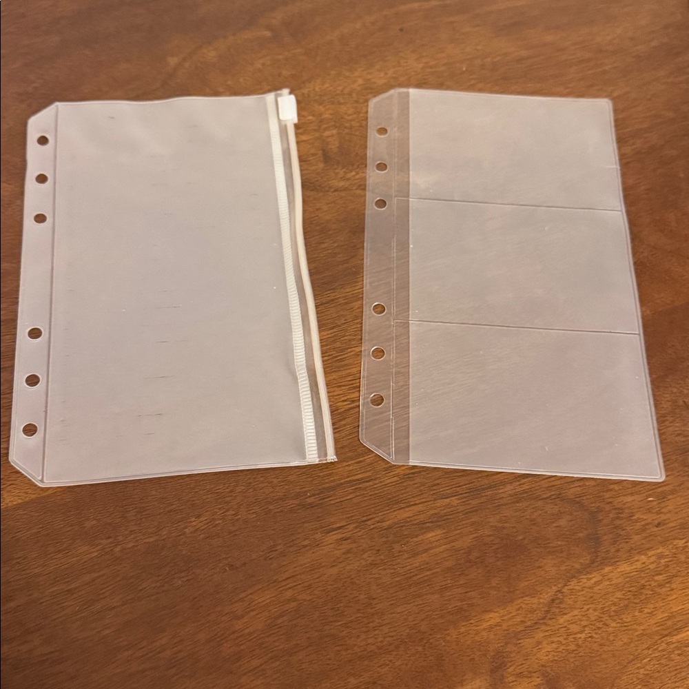 Clear Plastic Binder Pockets